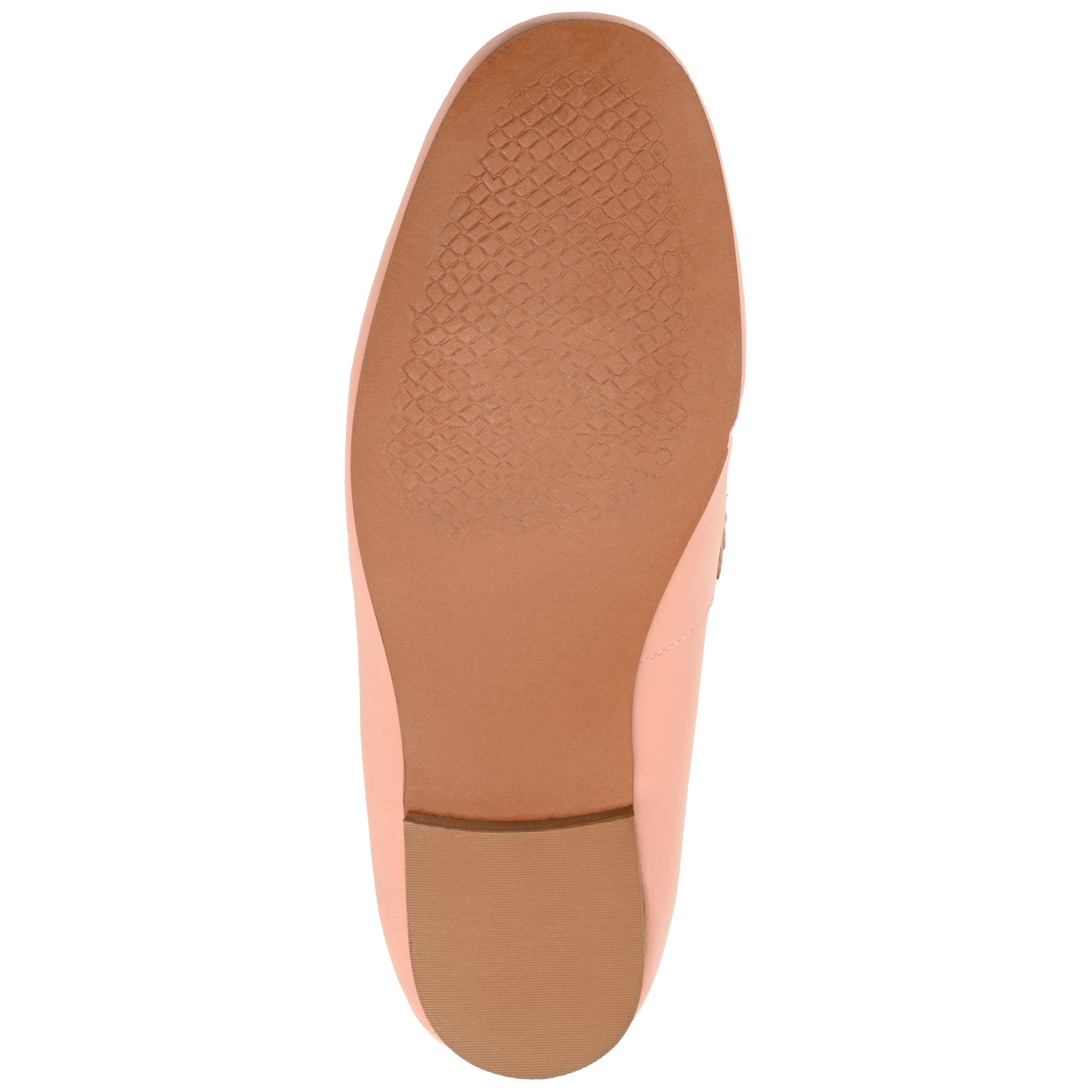 GIIA HORSE BIT LOAFER FLATS IN LEATHER - Peach