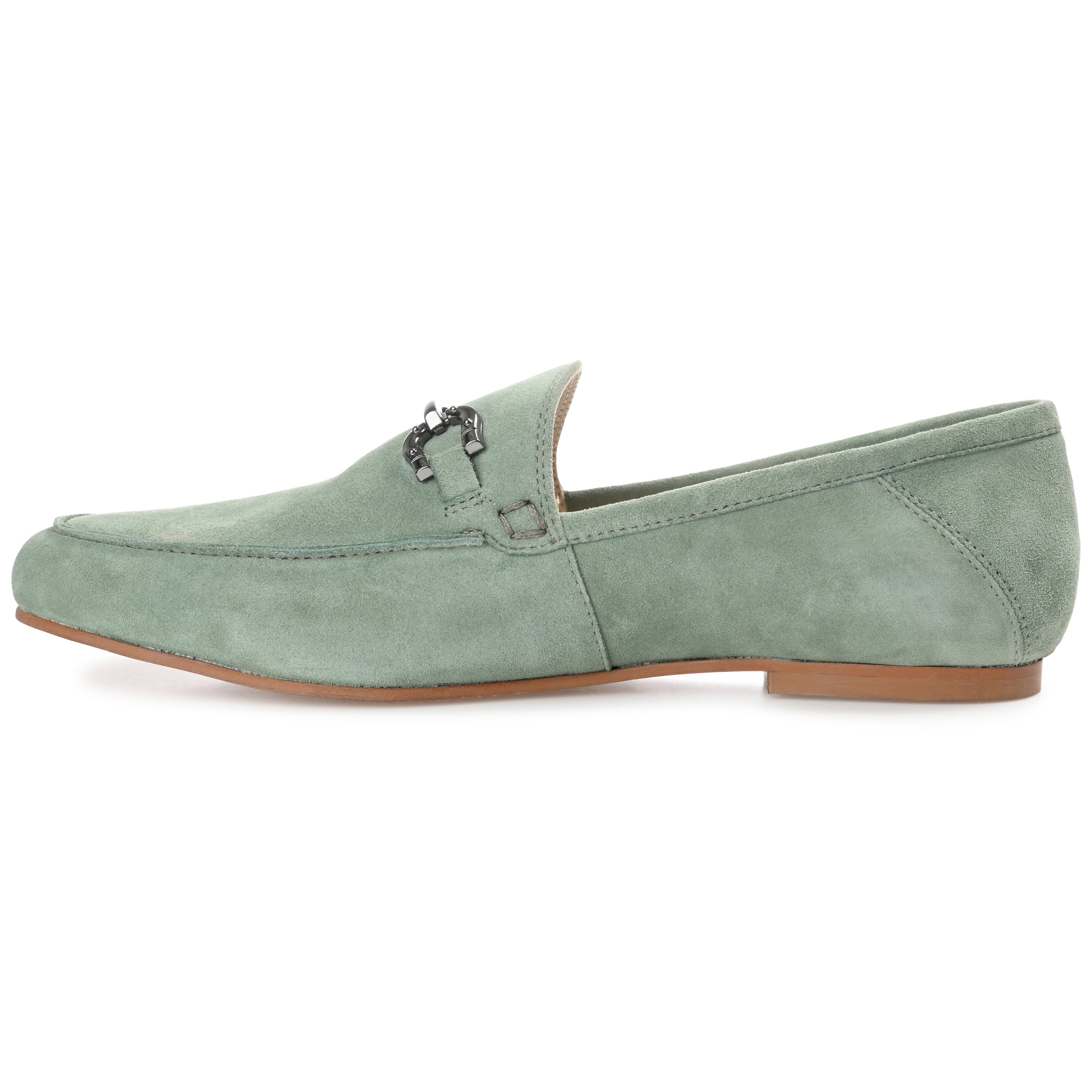 GIIA CRASH BACK HORSE BIT LOAFER FLAT - Green