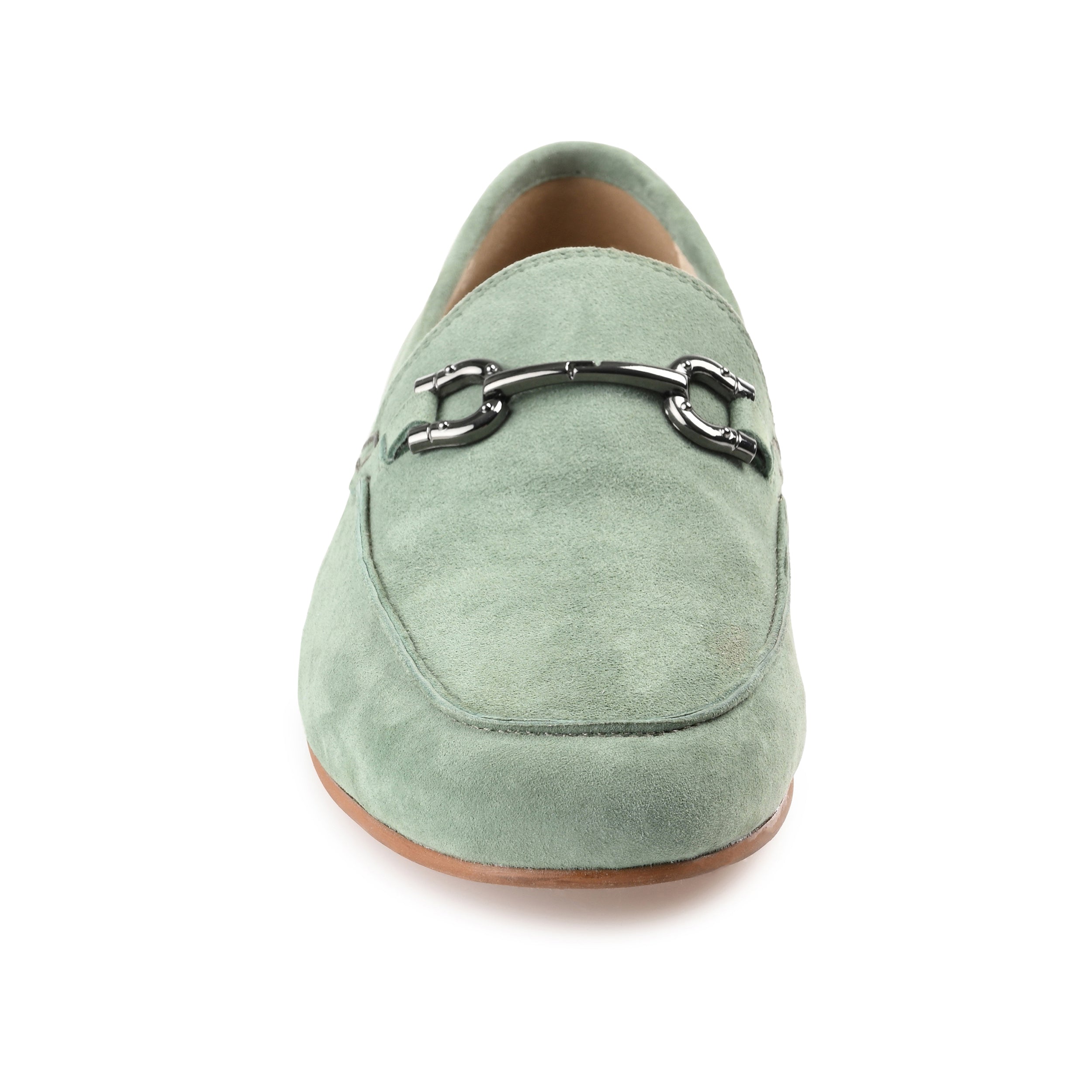 GIIA CRASH BACK HORSE BIT LOAFER FLAT - Green