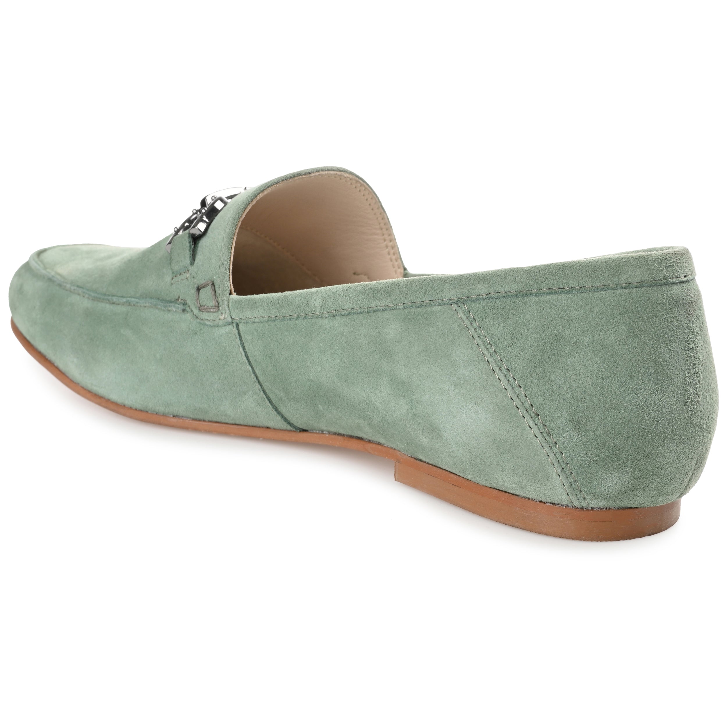 GIIA CRASH BACK HORSE BIT LOAFER FLAT - Green