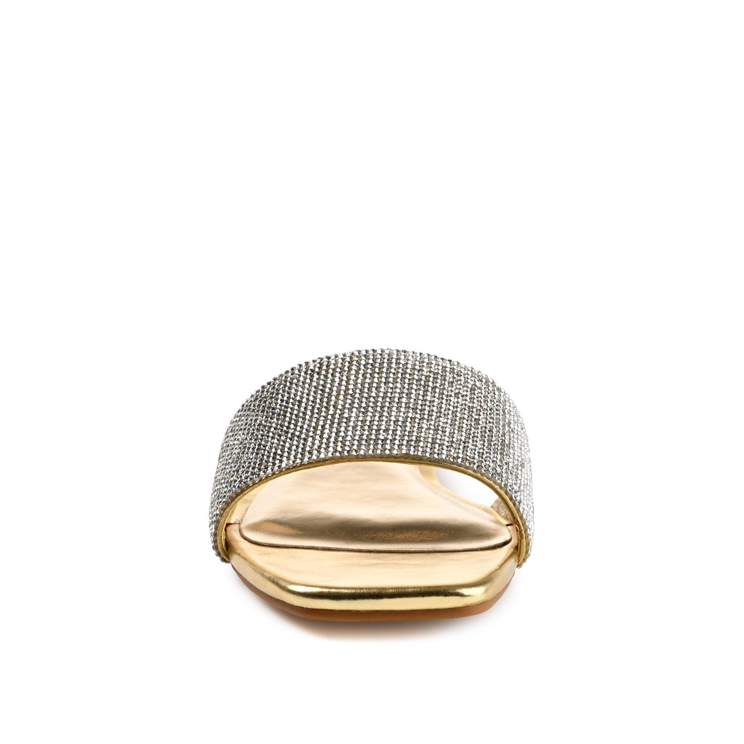 GRAYCE SLIDE SANDALS IN GLITTER MATERIAL - Gold PU 2