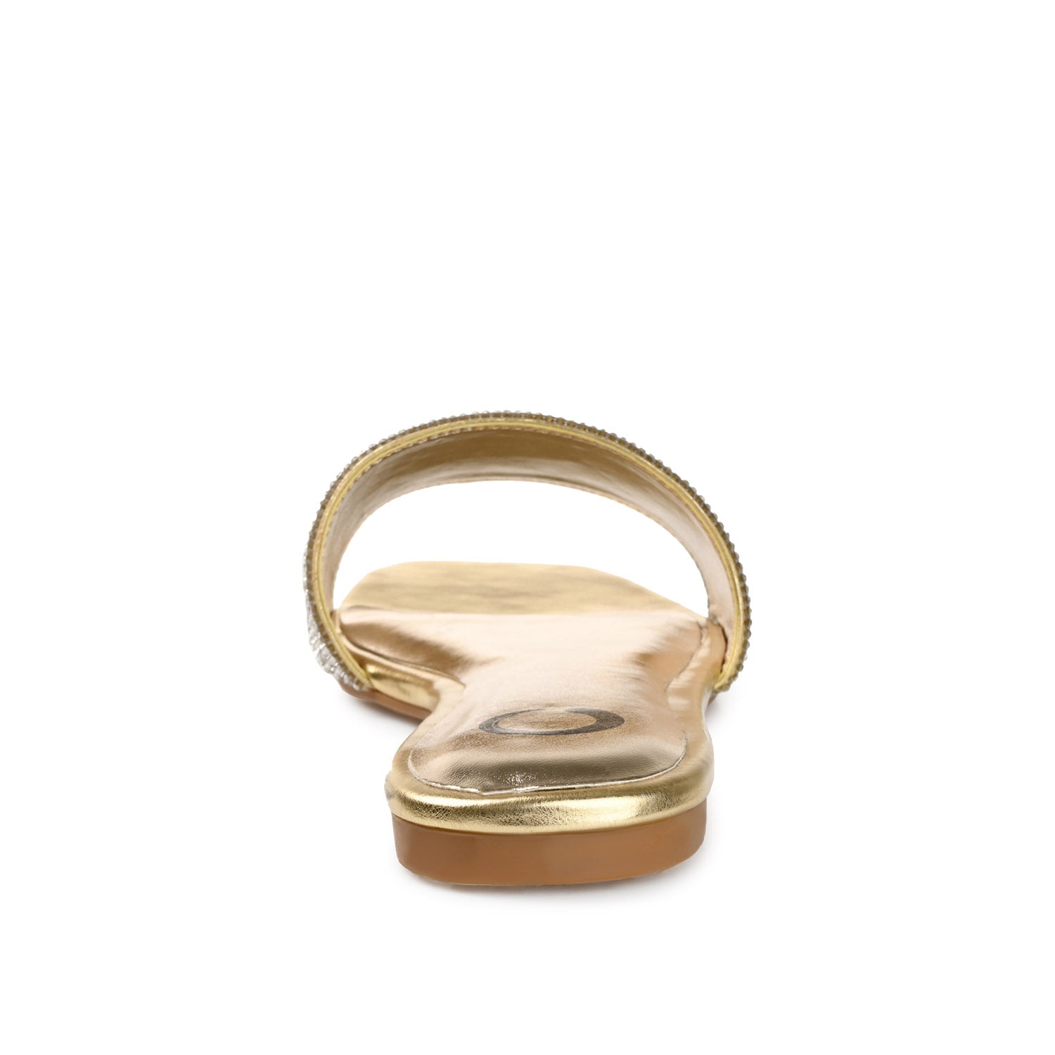 GRAYCE SLIDE SANDALS IN GLITTER MATERIAL - Gold PU 2