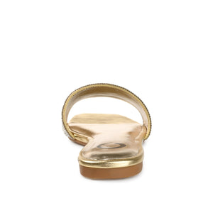 GRAYCE SLIDE SANDALS IN GLITTER MATERIAL - Gold PU 2