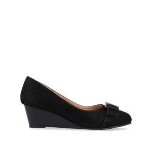 GRAYSN WEDGE HEELS IN VEGAN LEATHER - Black