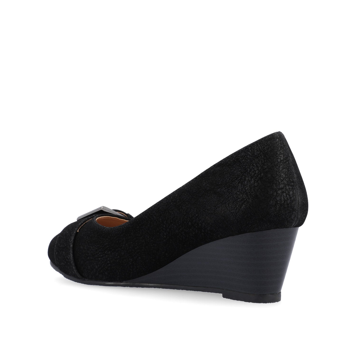 GRAYSN WEDGE HEELS IN VEGAN LEATHER - Black