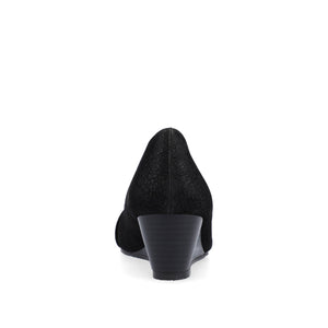 GRAYSN WEDGE HEELS IN VEGAN LEATHER - Black