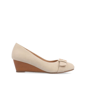 GRAYSN WEDGE HEELS IN VEGAN LEATHER - Ivory