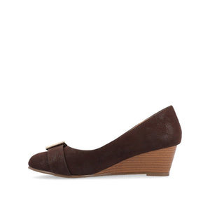 GRAYSN WEDGE HEELS IN VEGAN LEATHER - Brown