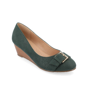 GRAYSN WEDGE HEELS IN VEGAN LEATHER - Green