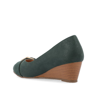 GRAYSN WEDGE HEELS IN FAUX LEATHER