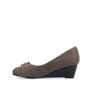 GRAYSN WEDGE HEELS IN VEGAN LEATHER - Grey