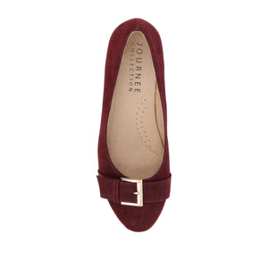 GRAYSN WEDGE HEELS IN VEGAN LEATHER - Wine