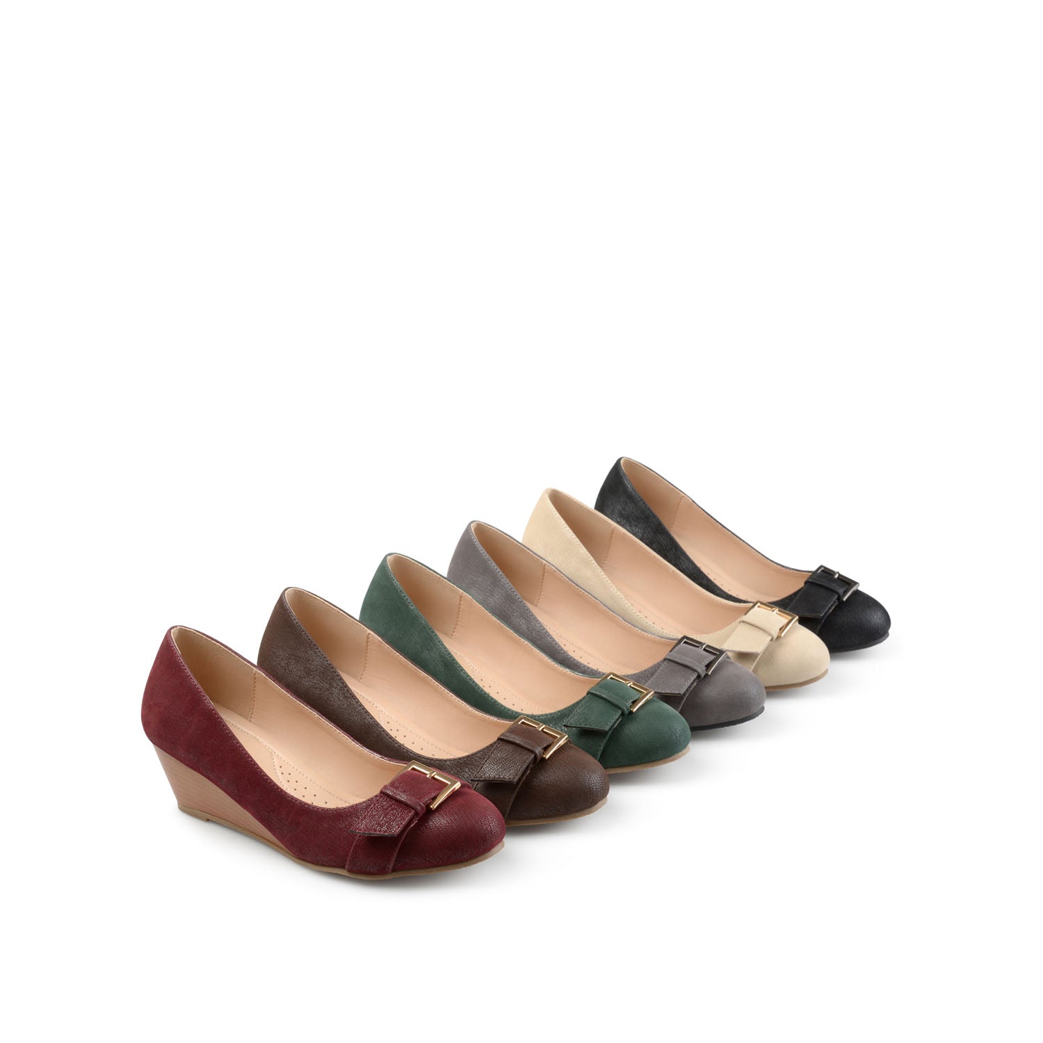 GRAYSN WEDGE HEELS IN VEGAN LEATHER - Ivory