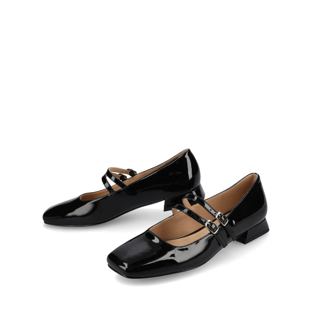 GREDAH MARY JANE FLATS IN FAUX LEATHER