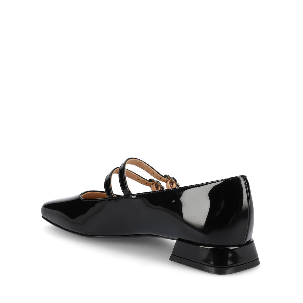 GREDAH MARY JANE FLATS IN FAUX LEATHER