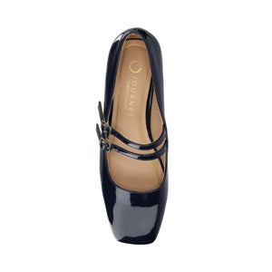 GREDAH MARY JANE DRESS FLATS IN WIDE - Patent/Navy