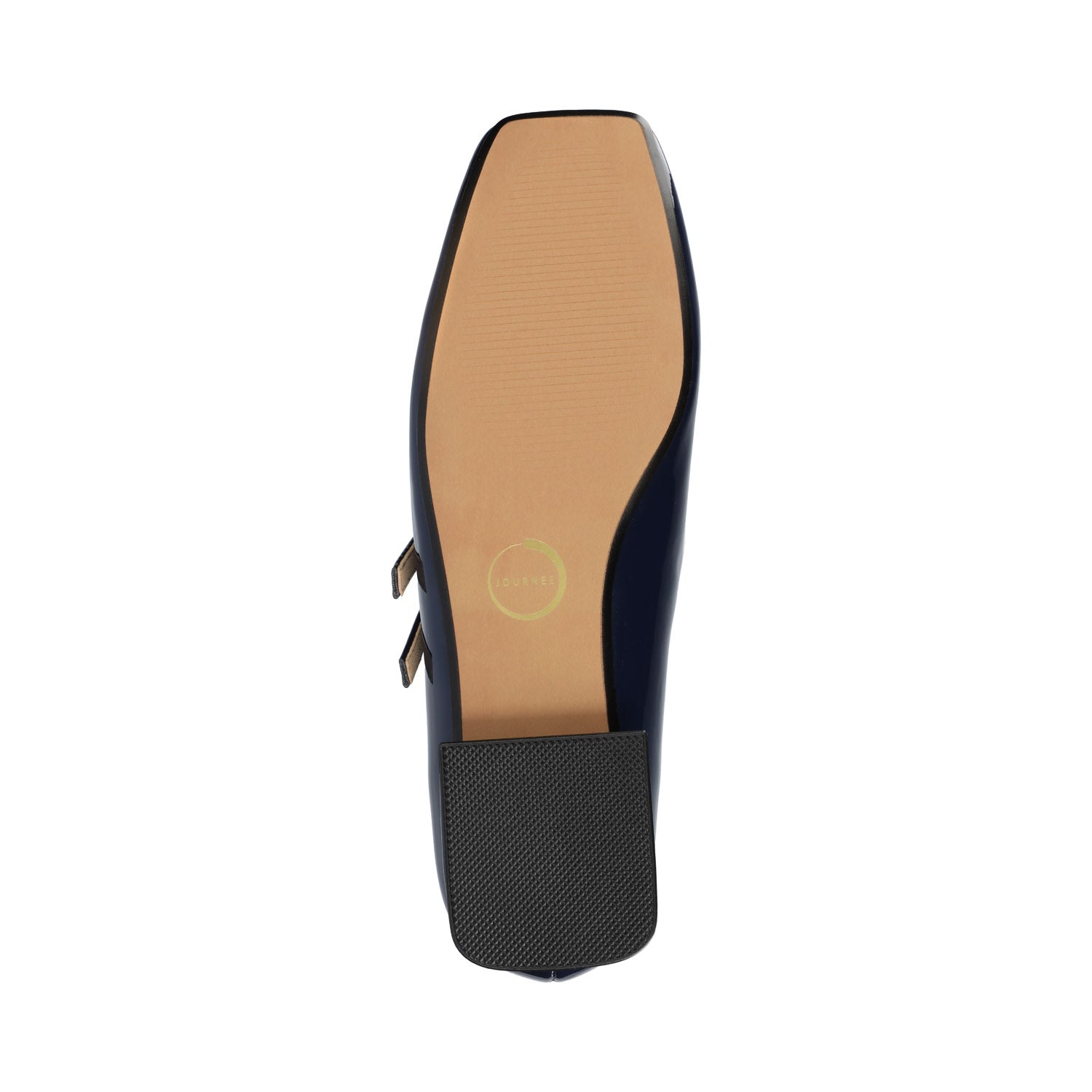 GREDAH MARY JANE FLATS IN VEGAN LEATHER - Patent/Navy