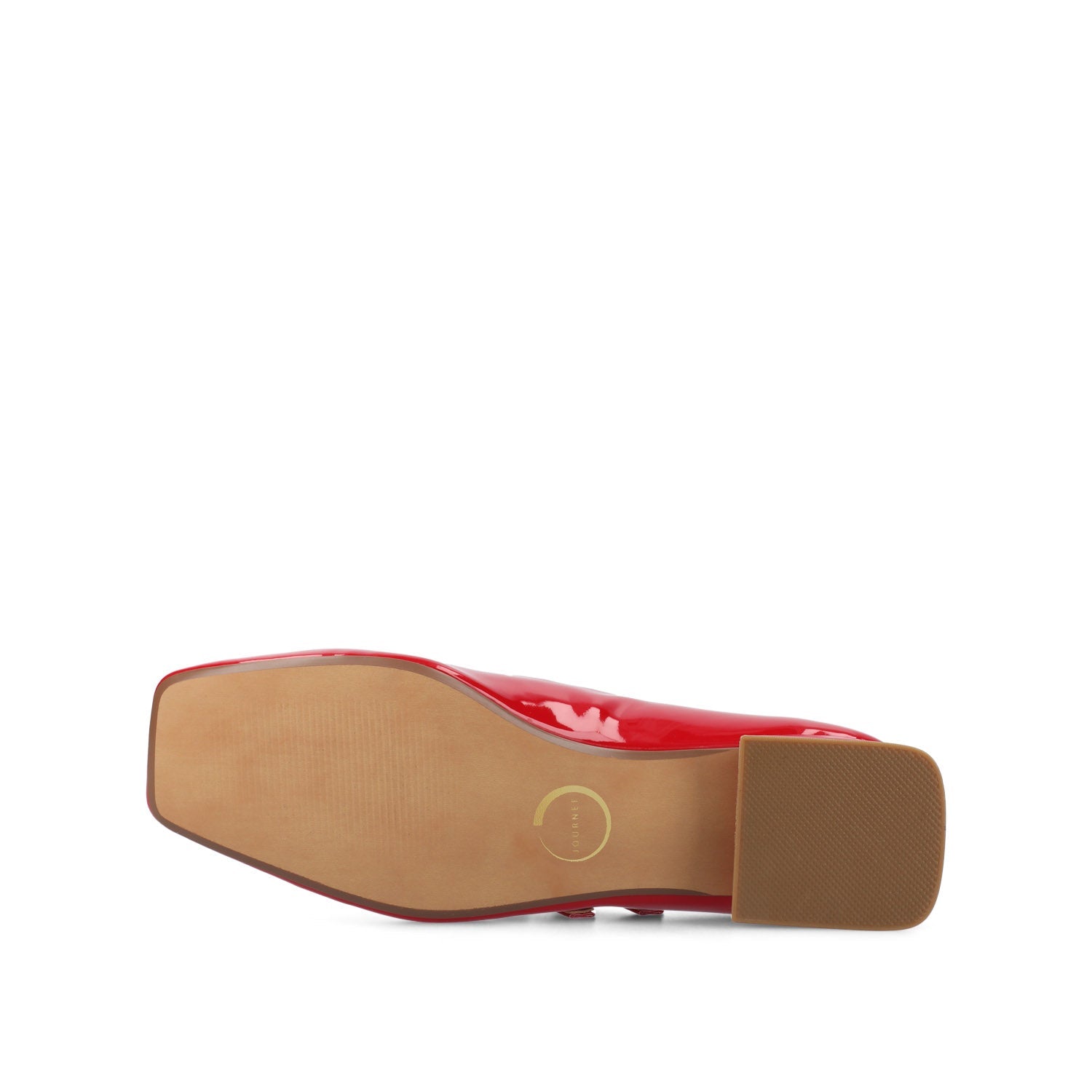GREDAH MARY JANE DRESS FLATS IN WIDE - Red Patent