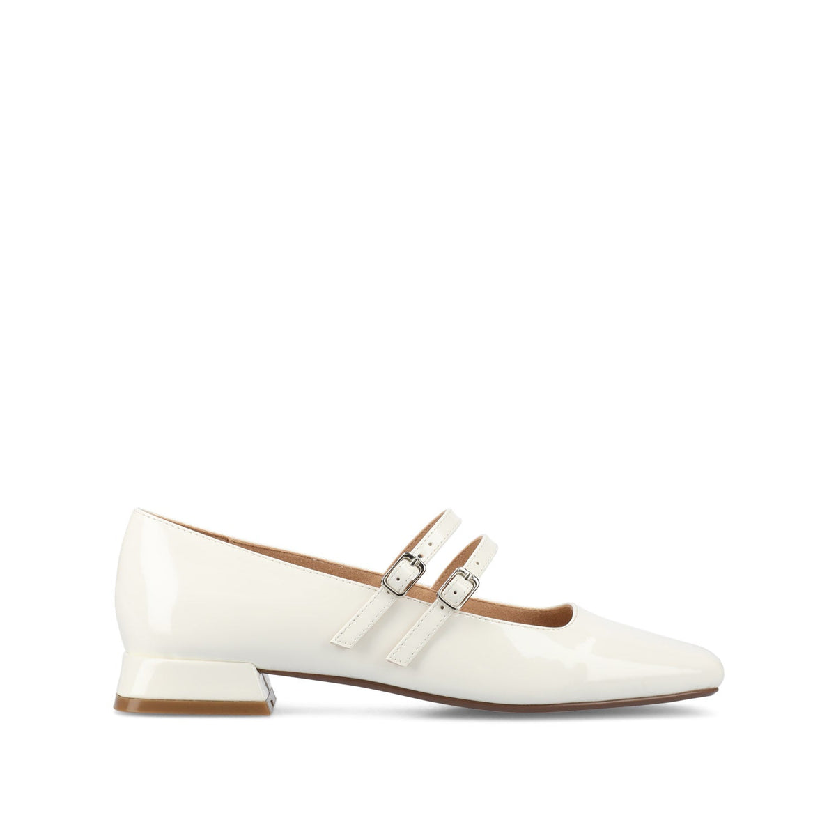 white mary jane dress shoes Journee Collection Women's Gredah Pump | Patent | Size 7.5 instalove Black Leather Lace Up sourced from a tannery Color:DS129Yellow