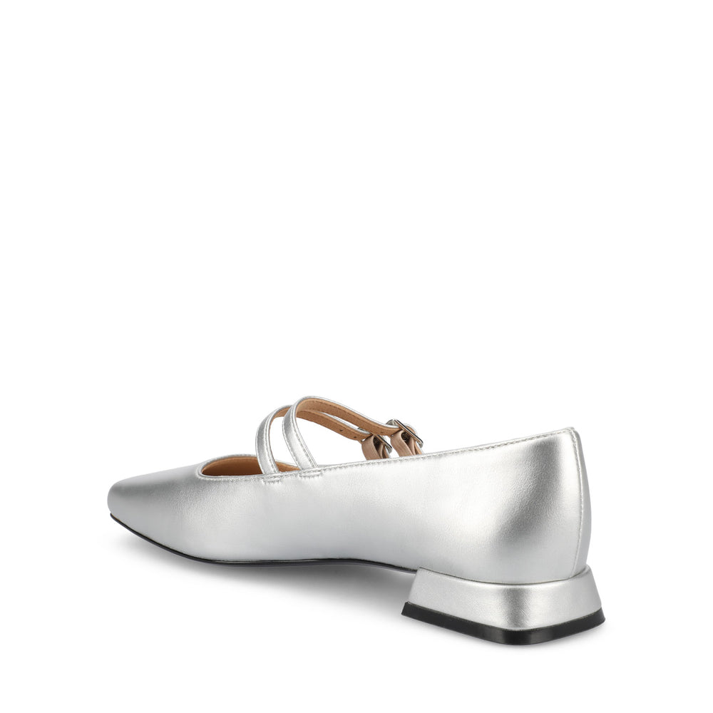 GREDAH MARY JANE FLATS IN FAUX LEATHER