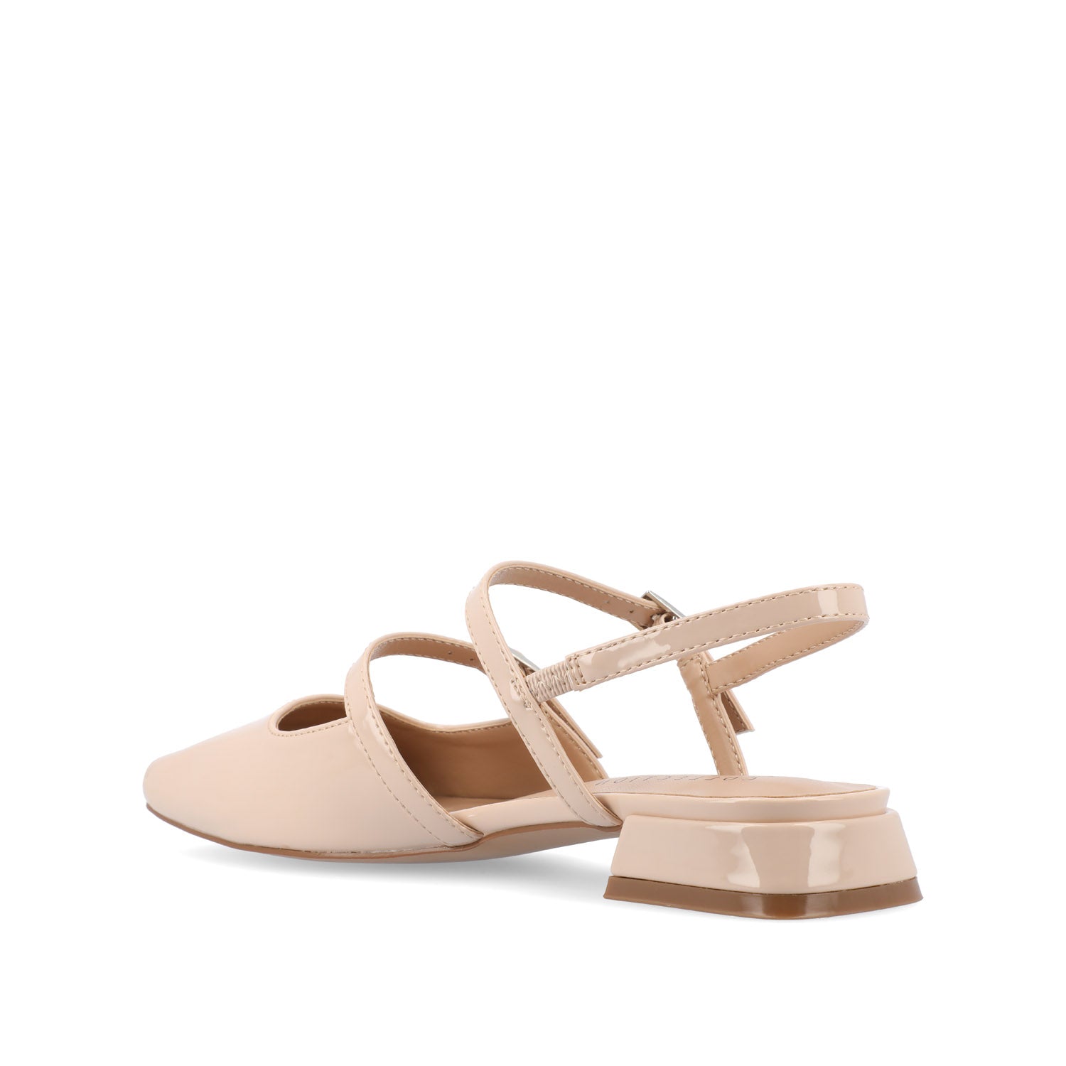 GRETCHENN HEELED FLATS IN PATENT - Beige