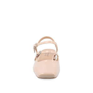 GRETCHENN HEELED FLATS IN PATENT - Beige