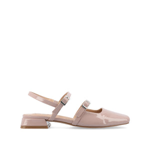 GRETCHENN HEELED FLATS IN PATENT IN WIDE - Blush