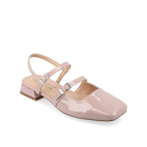 GRETCHENN HEELED FLATS IN PATENT IN WIDE - Blush