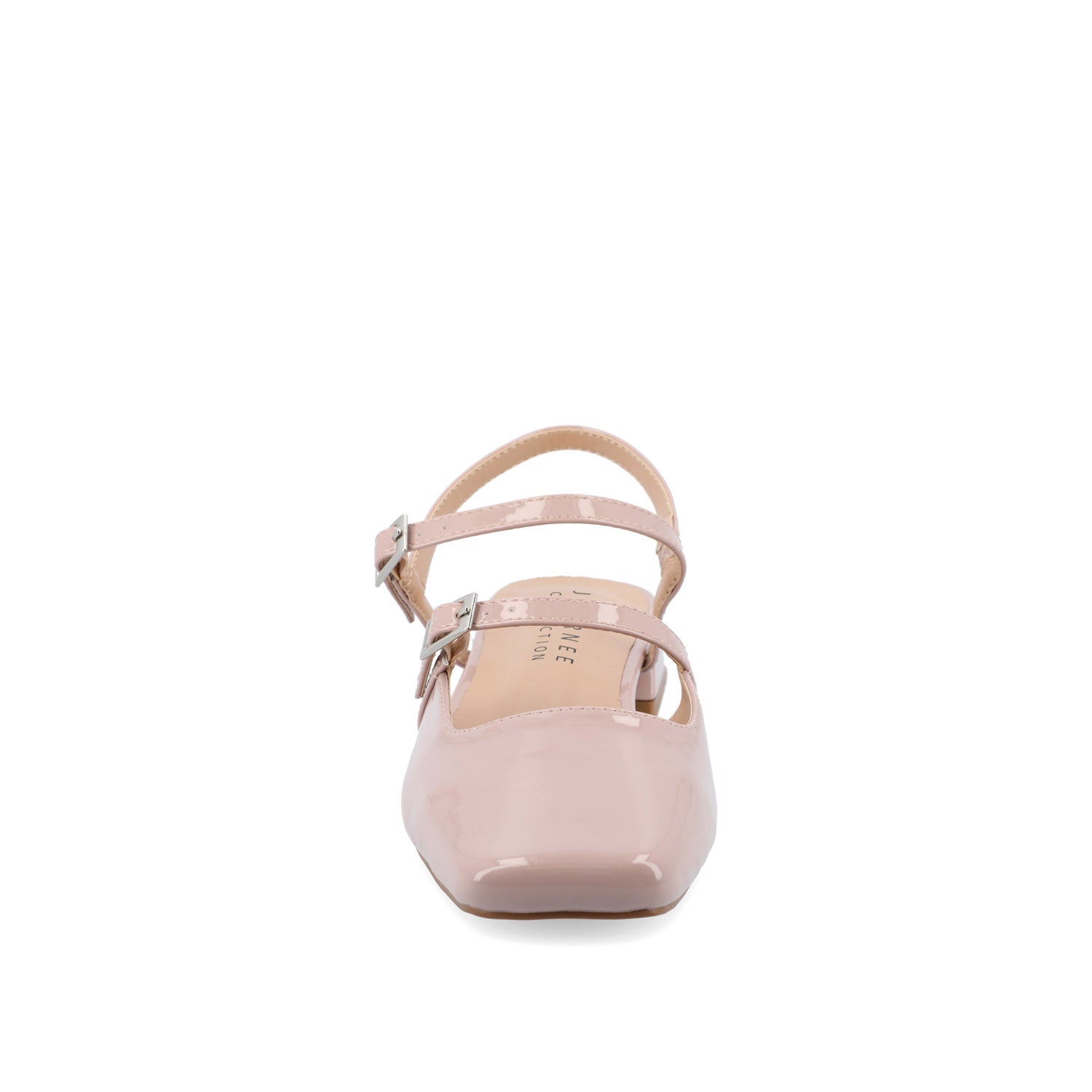 GRETCHENN HEELED FLATS IN PATENT IN WIDE - Blush
