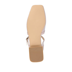 GRETCHENN HEELED FLATS IN PATENT - Blush