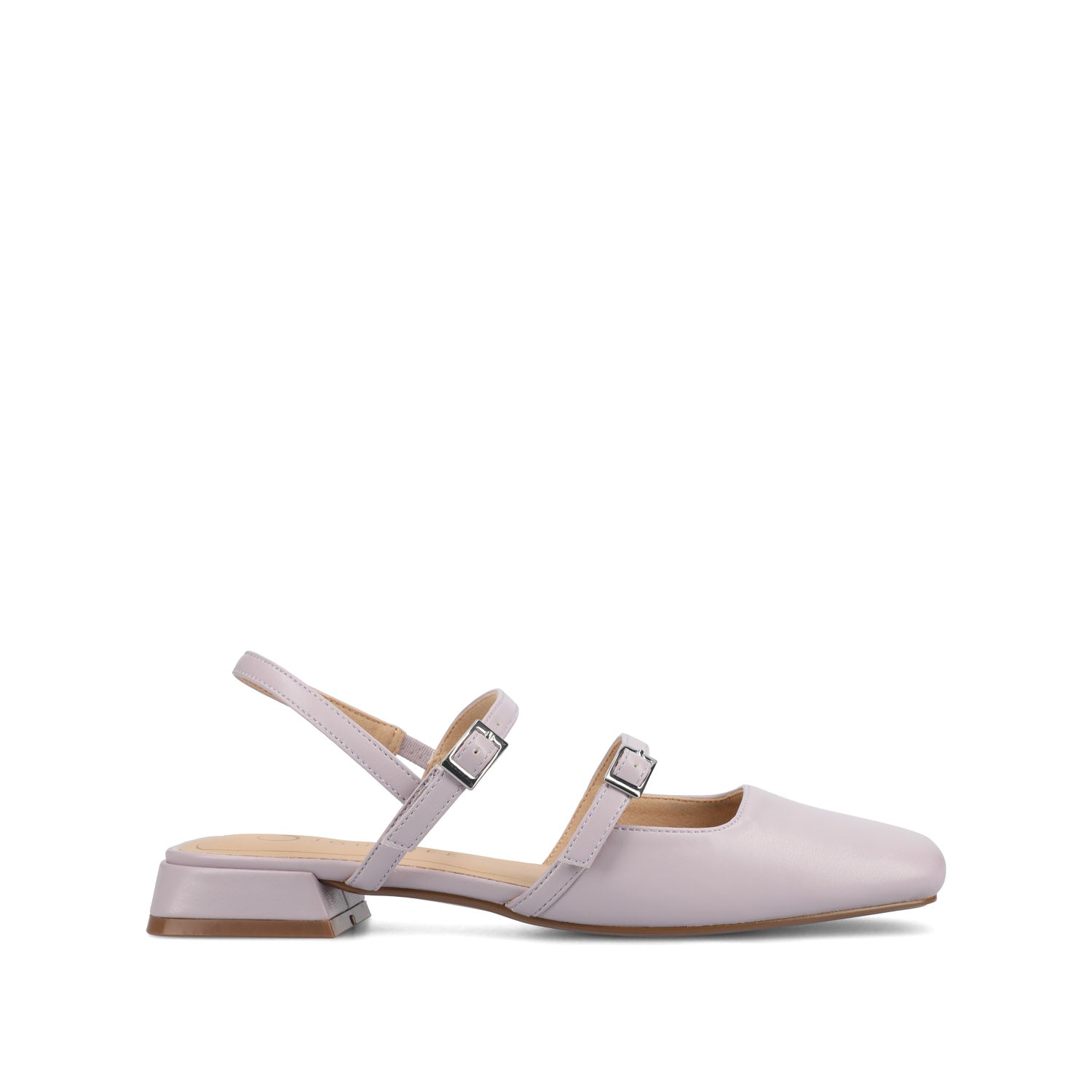 GRETCHENN HEELED FLATS IN FAUX LEATHER