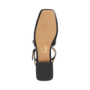 GRETCHENN HEELED FLATS IN VEGAN LEATHER - Olive