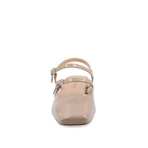 GRETCHENN HEELED FLATS IN PATENT - Taupe