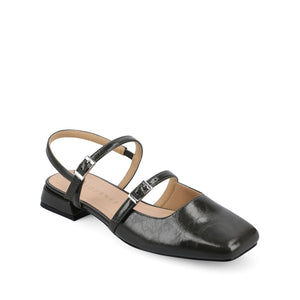 GRETCHENN HEELED FLATS IN VEGAN LEATHER IN WIDE - Olive