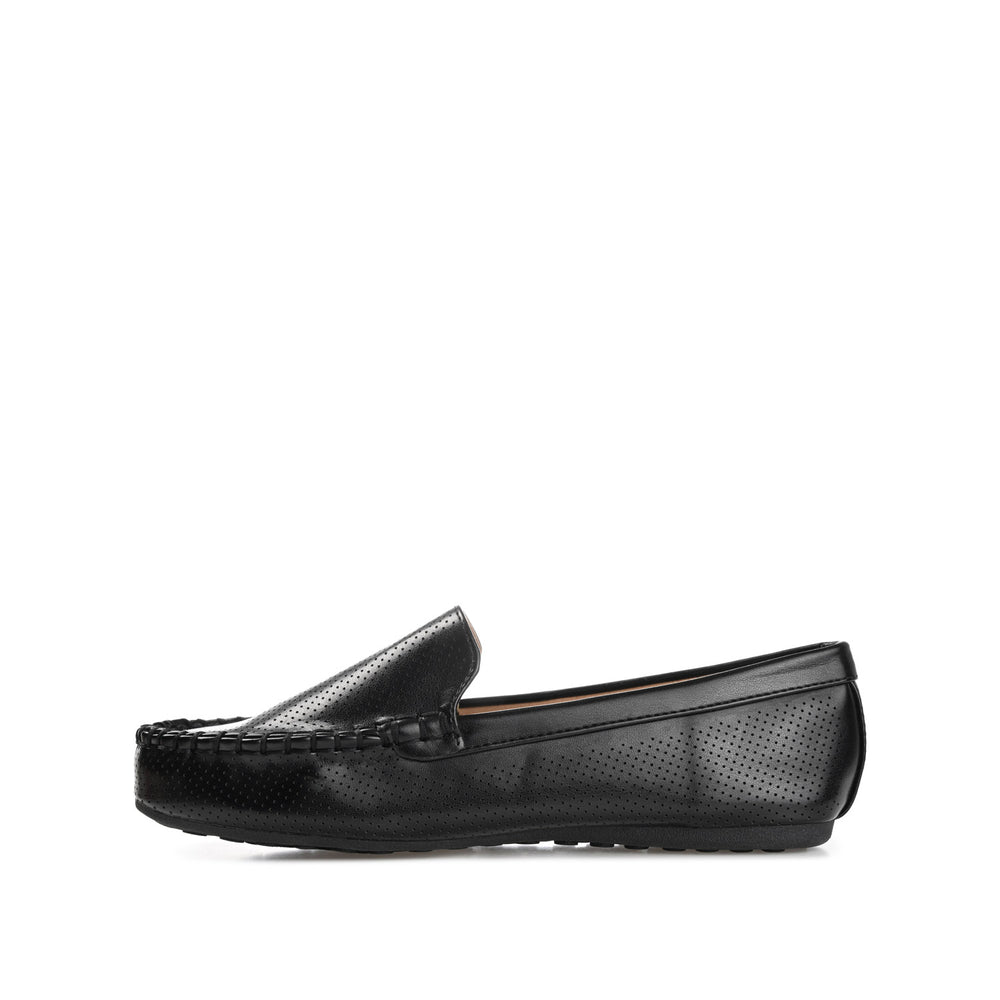 HALSEY MOC TOE LOAFER FLATS IN WIDE