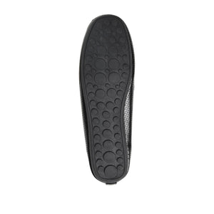 HALSEY MOC TOE LOAFER FLATS IN WIDE - Black