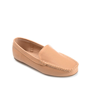 HALSEY MOC TOE LOAFER FLATS IN WIDE