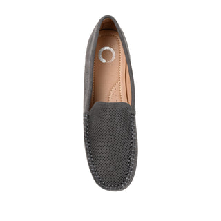 HALSEY MOC TOE LOAFER FLATS IN FAUX SUEDE