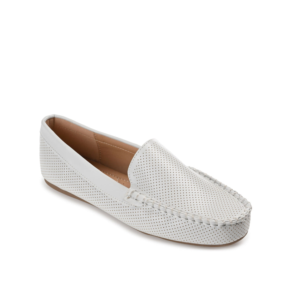 HALSEY MOC TOE LOAFER FLATS IN WIDE