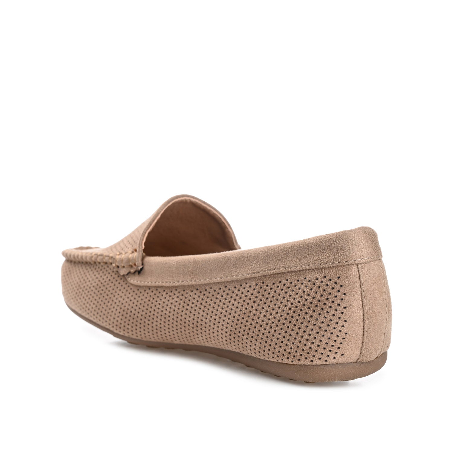 HALSEY MOC TOE LOAFER FLATS IN WIDE - Taupe