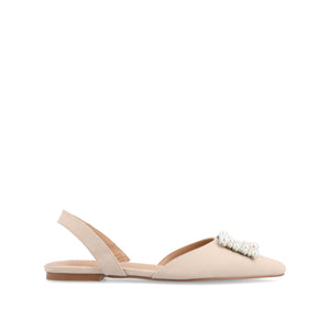 HANNAE SLINGBACK FLATS IN WIDE - Beige