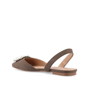 HANNAE SLINGBACK FLATS - Brown