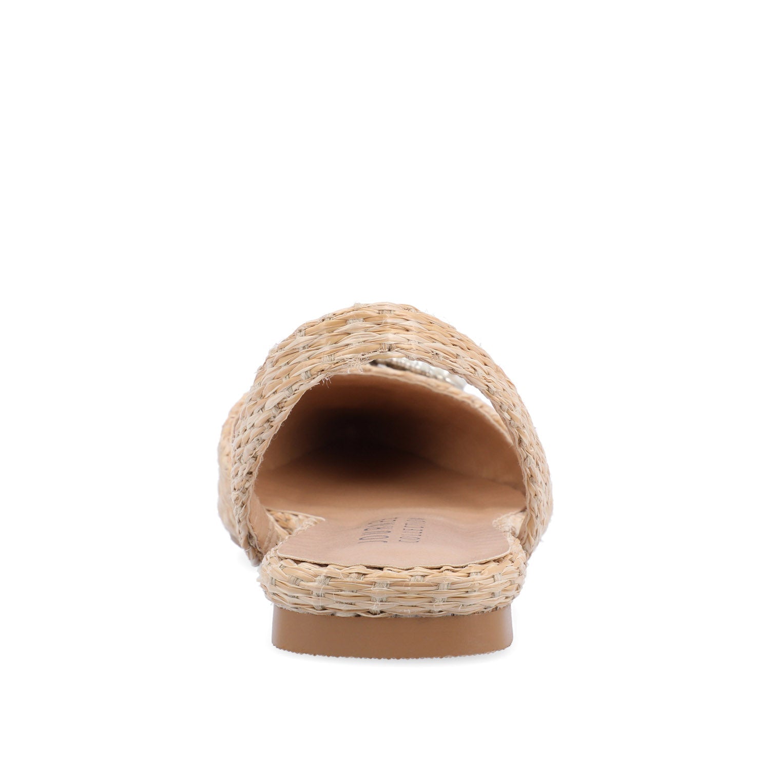 HANNAE SLINGBACK FLATS IN WIDE - Natural Faux Raffia