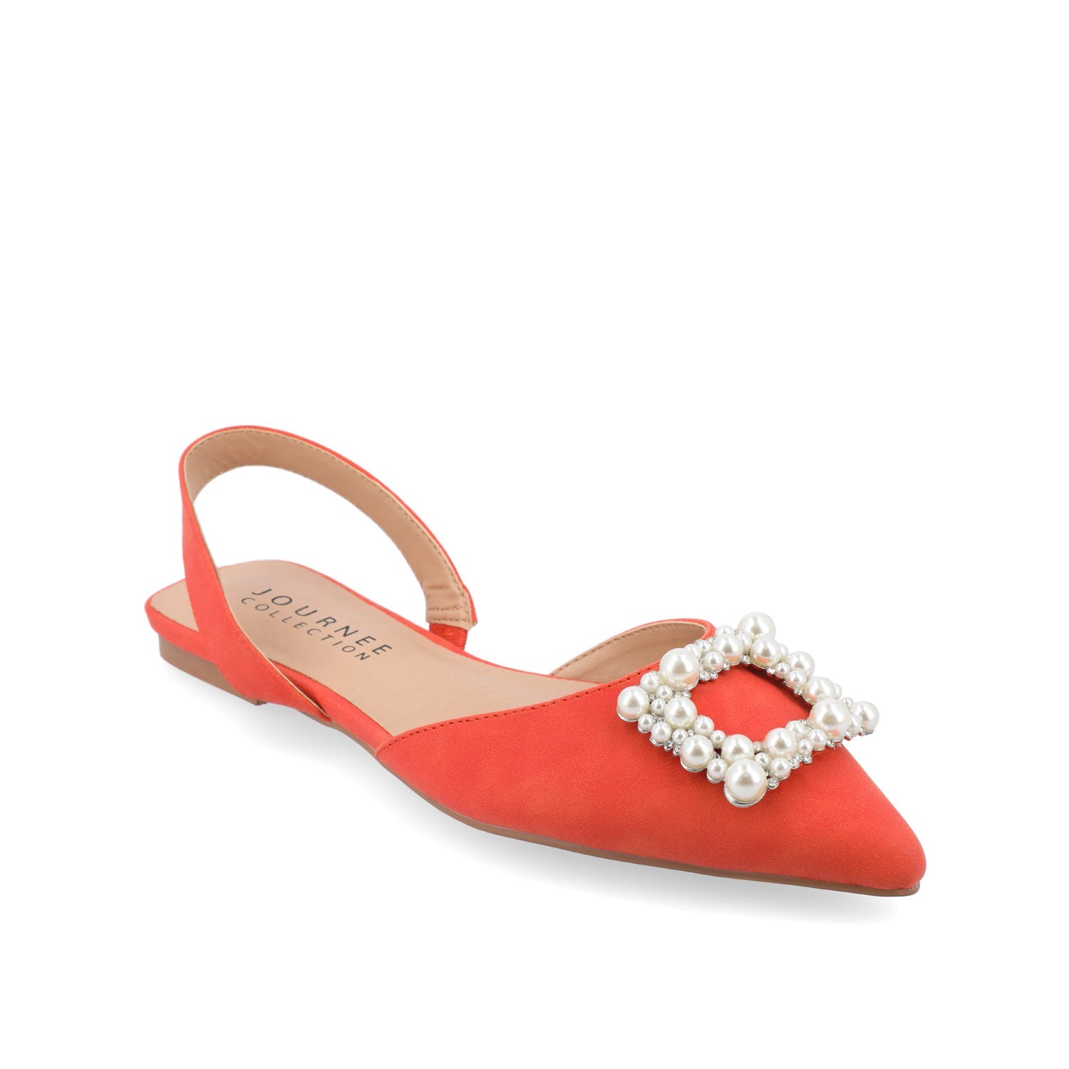HANNAE SLINGBACK FLATS IN WIDE - Orange