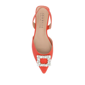 HANNAE SLINGBACK FLATS IN WIDE - Orange