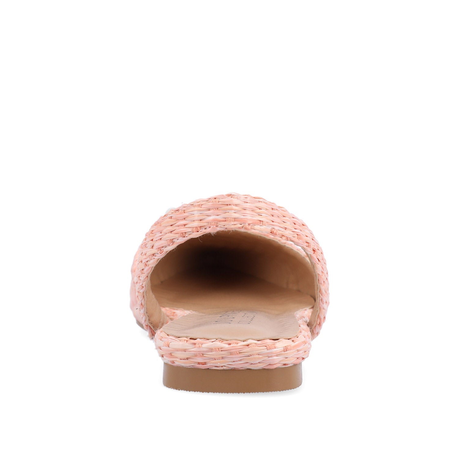 HANNAE SLINGBACK FLATS - Pink Faux Raffia