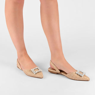 HANNAE SLINGBACK FLATS IN WIDE