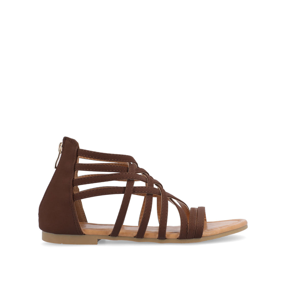 HANNI GLADIATOR SANDALS IN FAUX LEATHER