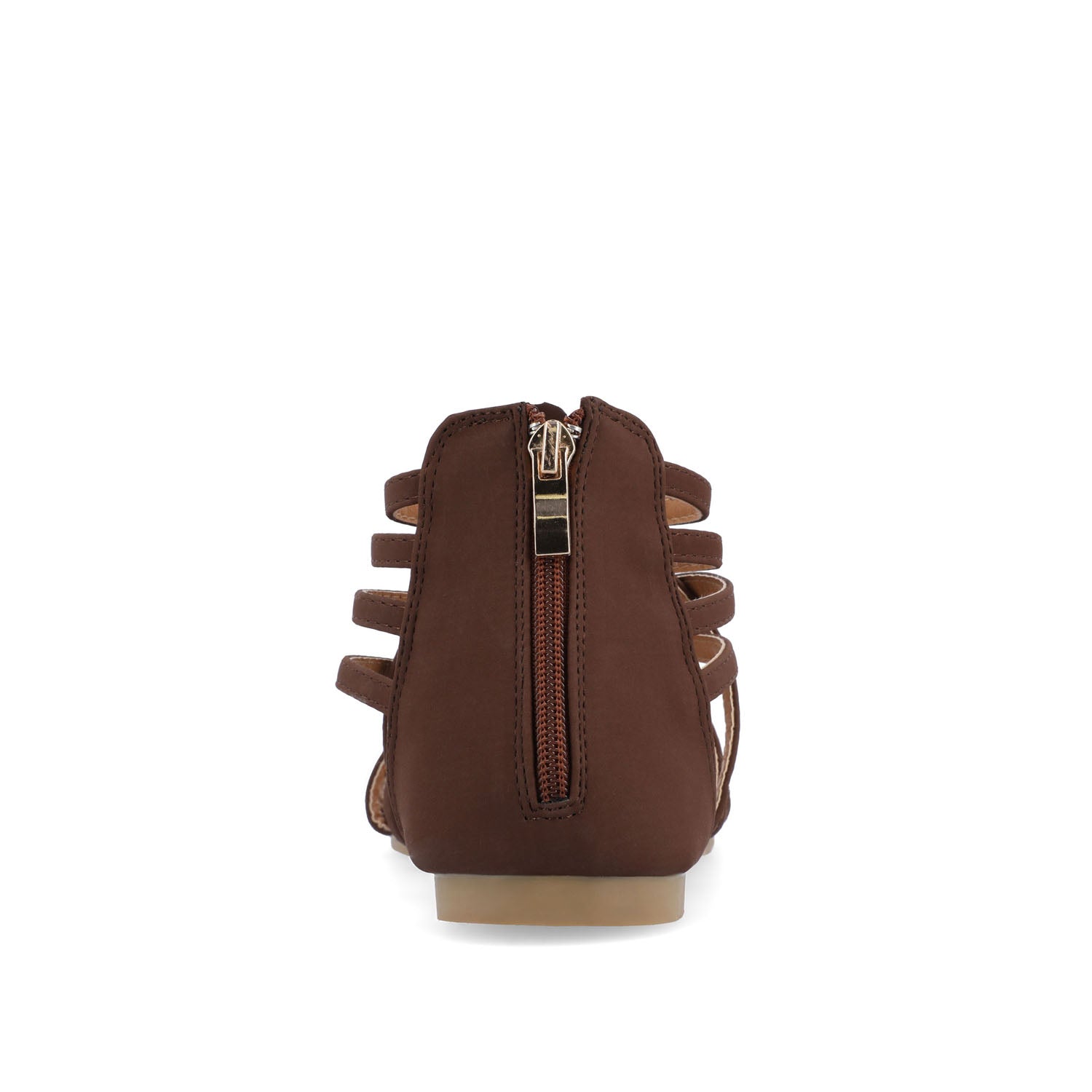 HANNI GLADIATOR SANDALS IN VEGAN LEATHER - Brown PU