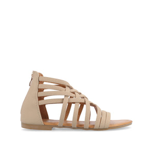 HANNI GLADIATOR SANDALS IN WIDE - Nude PU